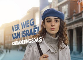 Young Caucasian woman in purple coat riding bicycle in the city centre  at sunset